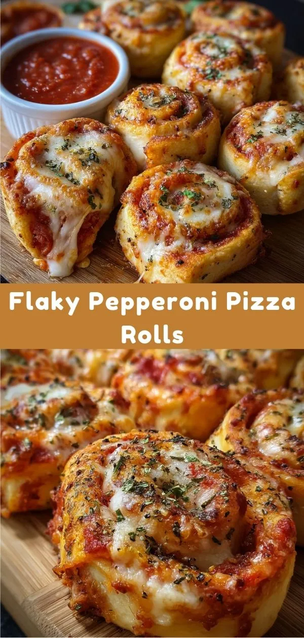 Ultimate Flaky Pepperoni Pizza Rolls with Melted Mozzarella and Fresh Italian Herbs
